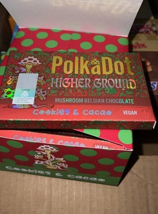 Polkadot Cookies & Cacao Belgian Chocolate Bar For Sale