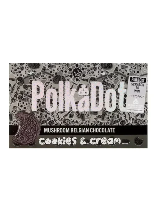 PolkaDot Cookies and Cream Belgian Chocolate For Sale