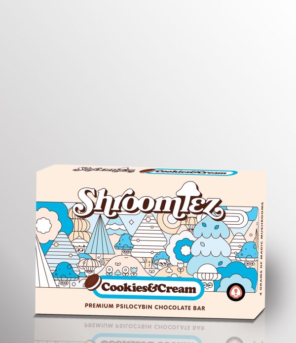 cookies & cream mushroom chocolate bar