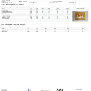 Rize Mango Gummies lab result