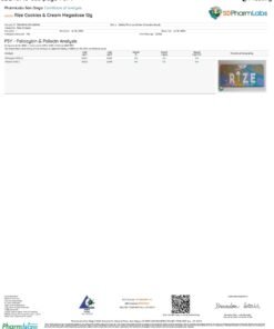 Rize Cookies & Cream Megadose Mushroom Chocolate lab result
