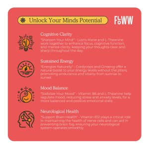 floww cordyceps and lions mane mushroom gummies