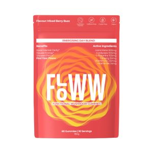 floww cordyceps and lions mane mushroom gummies