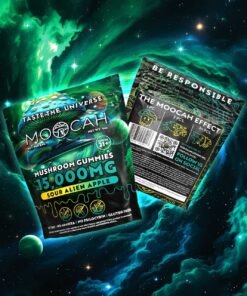 Moocah Megadose Mushroom Gummies - Sour Alien Apple