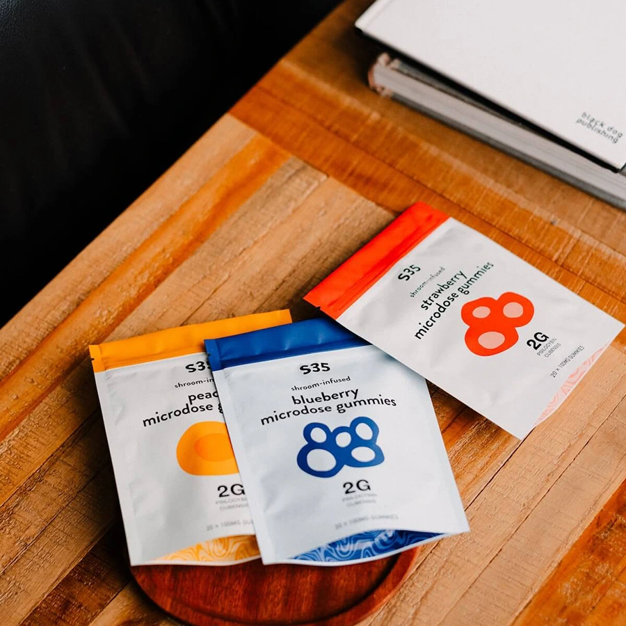 schedule 35 microdosed psilocybin mushroom gummies trio bundle pack