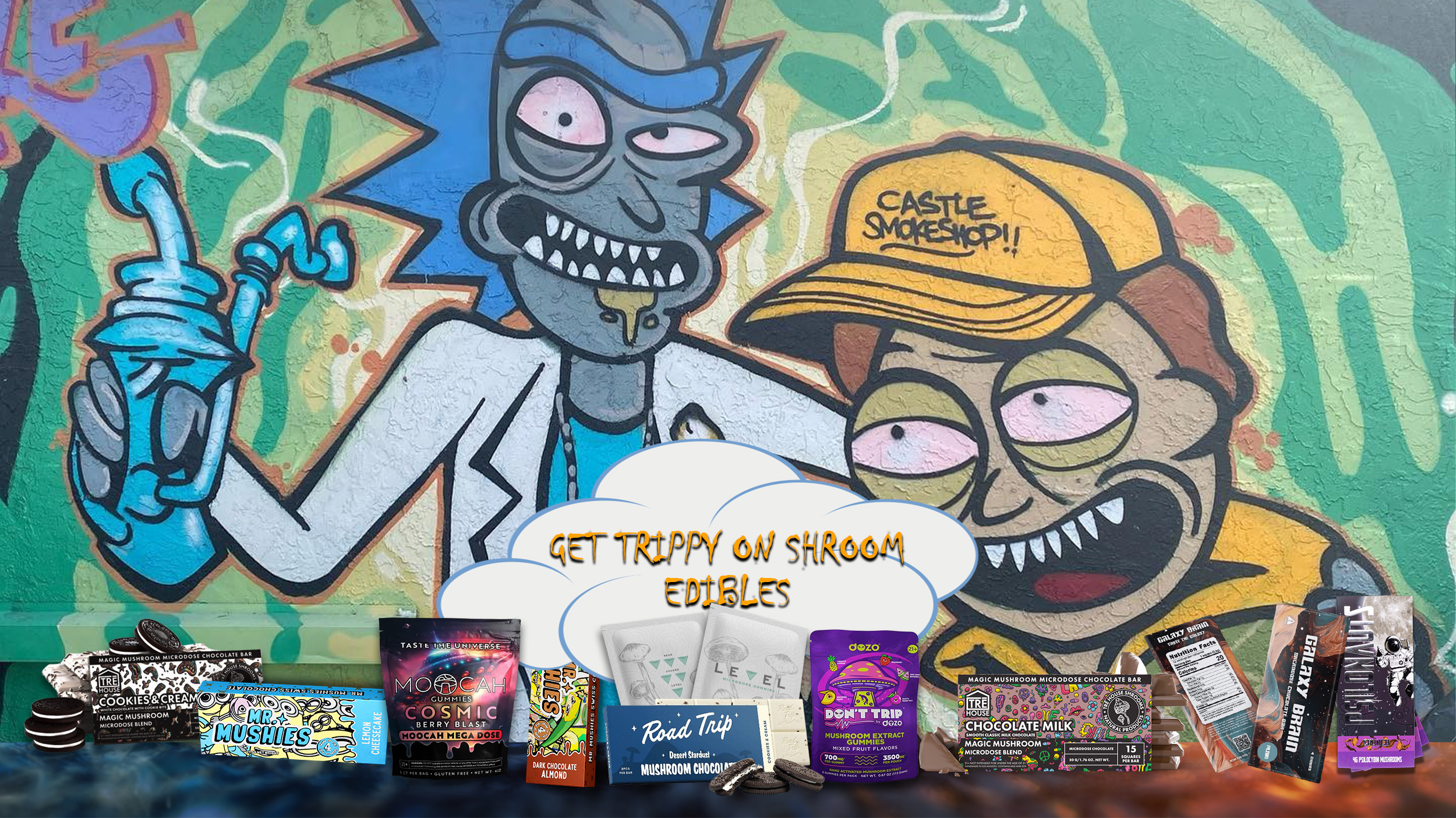 mushroomchocolatebars.com homepage banner