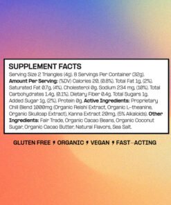 Fun Guy - Chill Mushroom Chocolate Ingredients Label