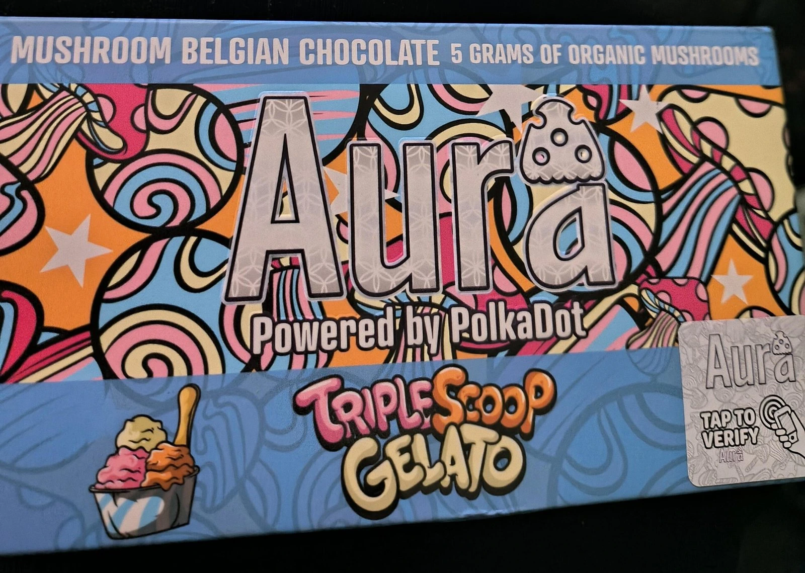 aura mushroom belgian chocolate by polkadot brand banner image
