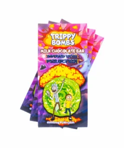 An image of Trippy Bombs Milk Mushroom Chocolate Bar