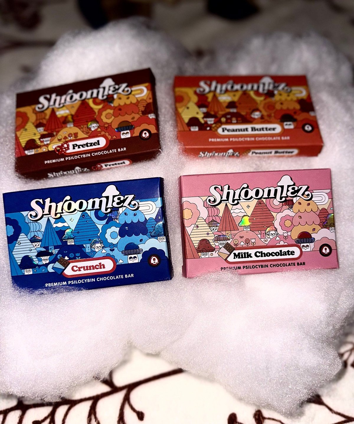 an image of shroomiez mushroom chocolate brand