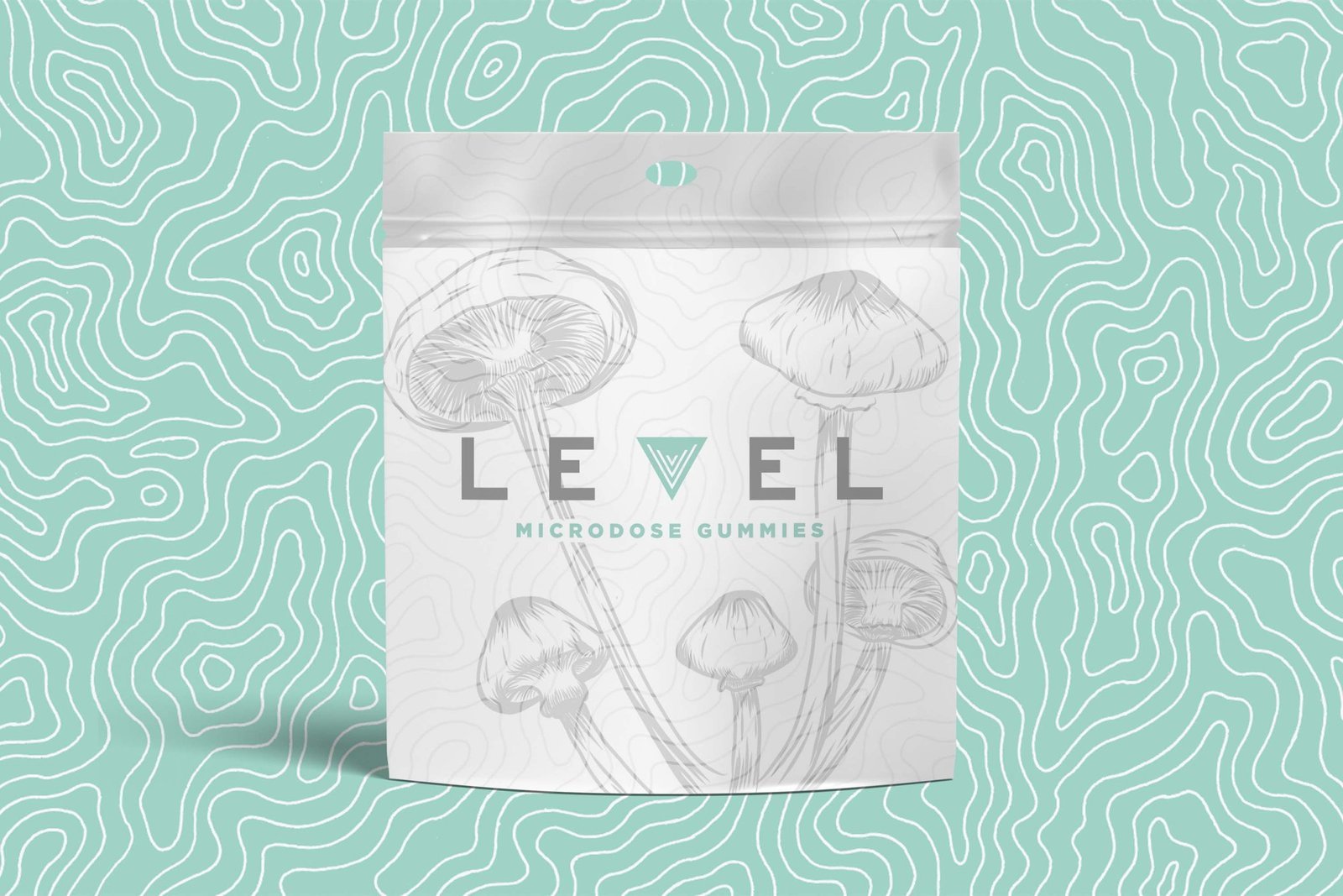 an image of level microdose mushroom gummies brand