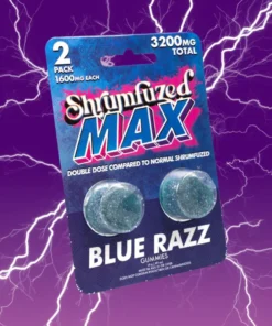 Shrumfuzed MAX Gummies Blue Razz 2 pack