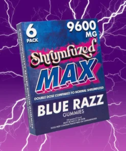Shrumfuzed MAX Gummies Blue Razz 6 pack