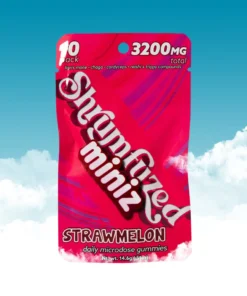 Shrumfuzed Miniz Gummies (320mg) Strawmelon 10 pack
