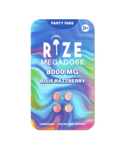An image of Rize 4pc 8000 mg Blue Razz Party Tabs - 1 pack
