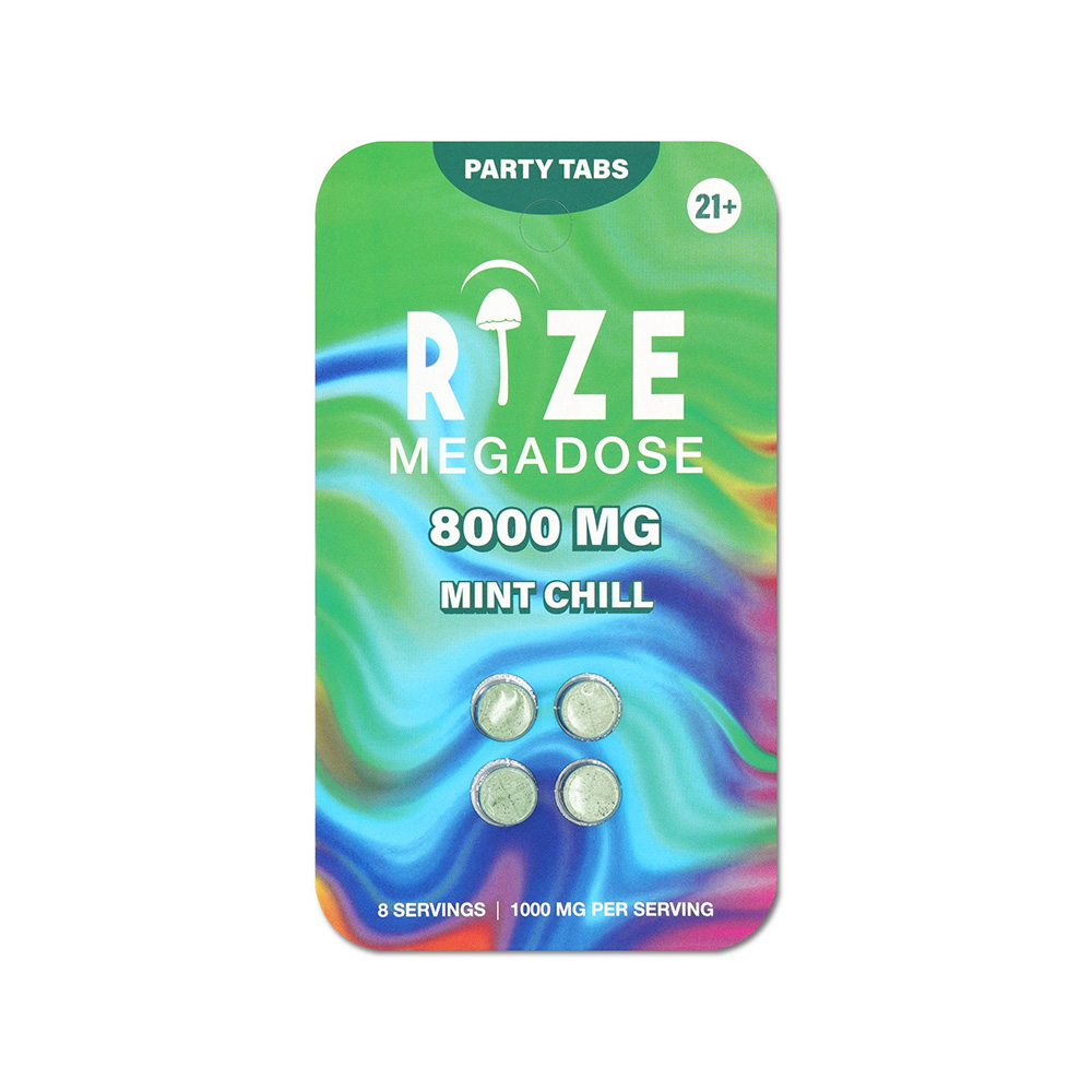 An image of Rize Megadose Mushroom Tabs—Mint Chill 1 Pack
