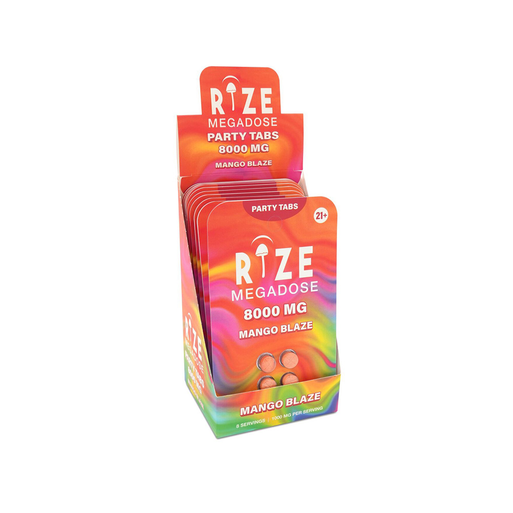 An image of Rize Megadose Tabs – Mango Blaze 10 Pack