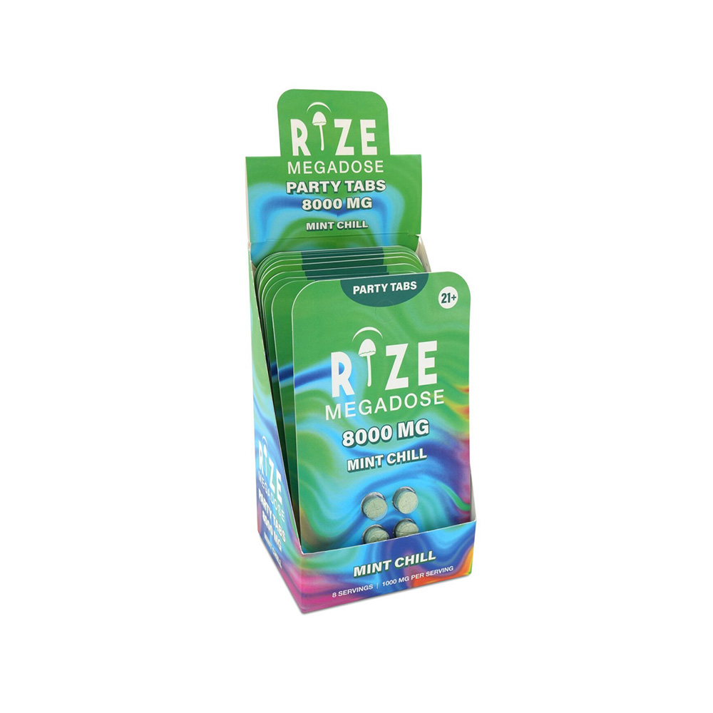 An image of Rize Megadose Mushroom Tabs—Mint Chill 10 Pack